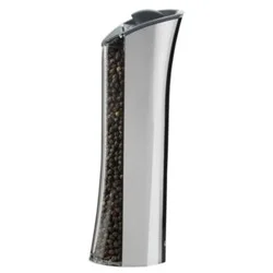 Trudeau Graviti Battery Operated LED Salt/Pepper Mill - Chrome