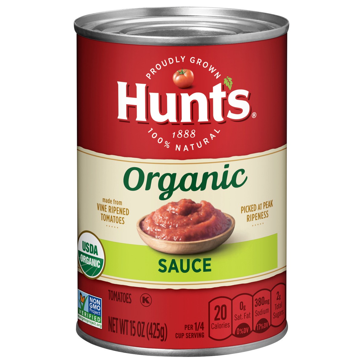 slide 1 of 5, Hunt's Organic Sauce 15 oz, 15 oz