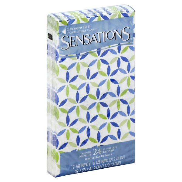 slide 1 of 4, Sensations Dinner Napkins Lattice, 24 ct