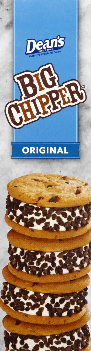 slide 2 of 10, Friendly's Big Chipper Original Ice Cream Sandwiches 4 - 4.5 fl oz Packs, 4 ct