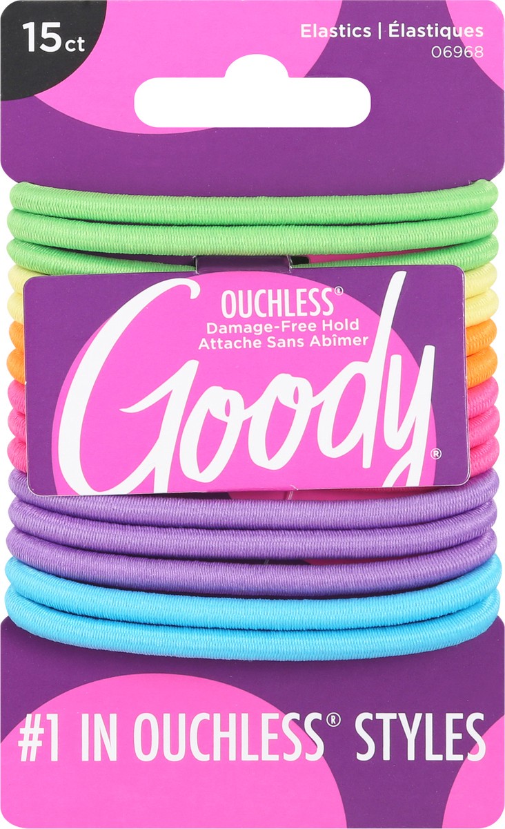 slide 2 of 9, Goody Ouchless Elastics 15 ea, 15 ct