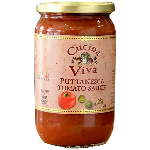 slide 1 of 1, Cucina Viva Pasta Sauce - Puttanesca, 24 oz