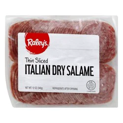 Raley's Salame, Italian Dry, Thin Sliced 12 oz