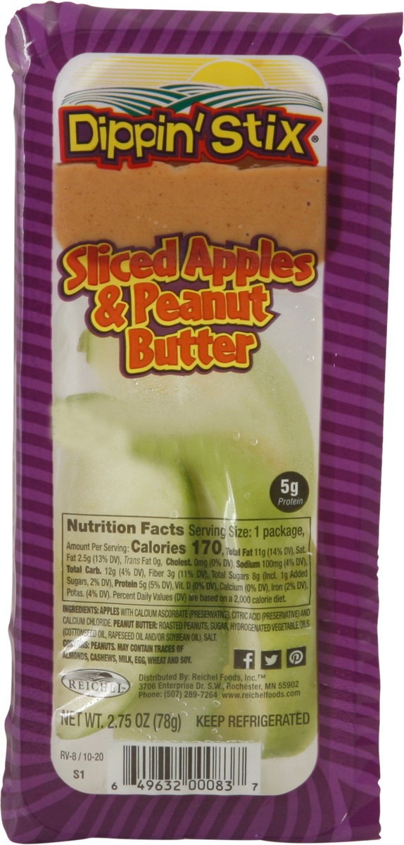 slide 1 of 9, Dippin'Stix Sliced Apples & Peanut Butter 2.75 oz Tray, 2.75 oz