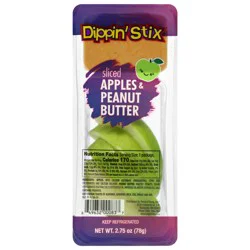 Dippin' Stix Sliced Apples & Peanut Butter 2.75 oz