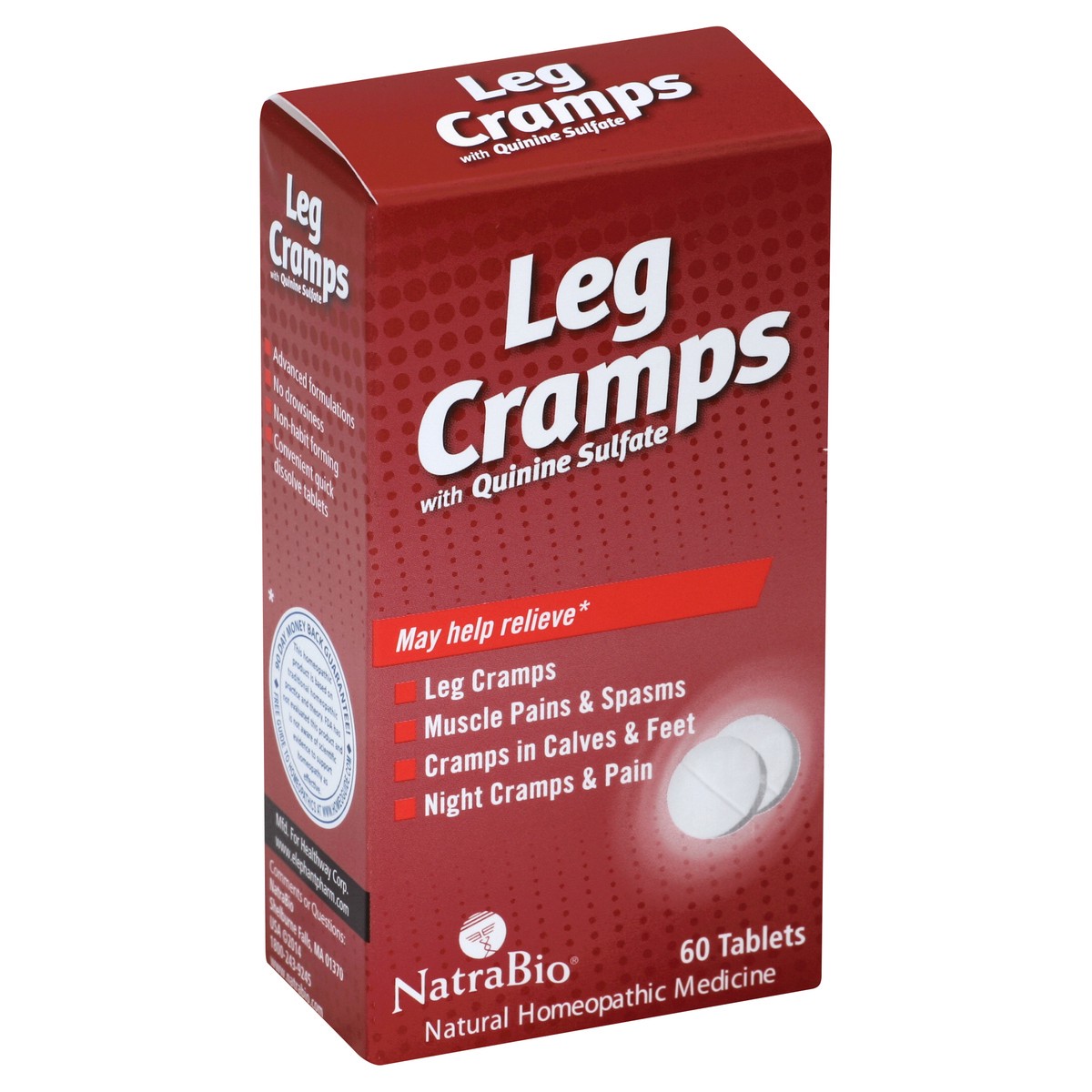slide 5 of 5, NatraBio Leg Cramps 60 ea, 60 ct