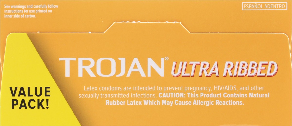 slide 4 of 12, Trojan Value Pack Ultra Ribbed Condoms 36 ea, 36 ct