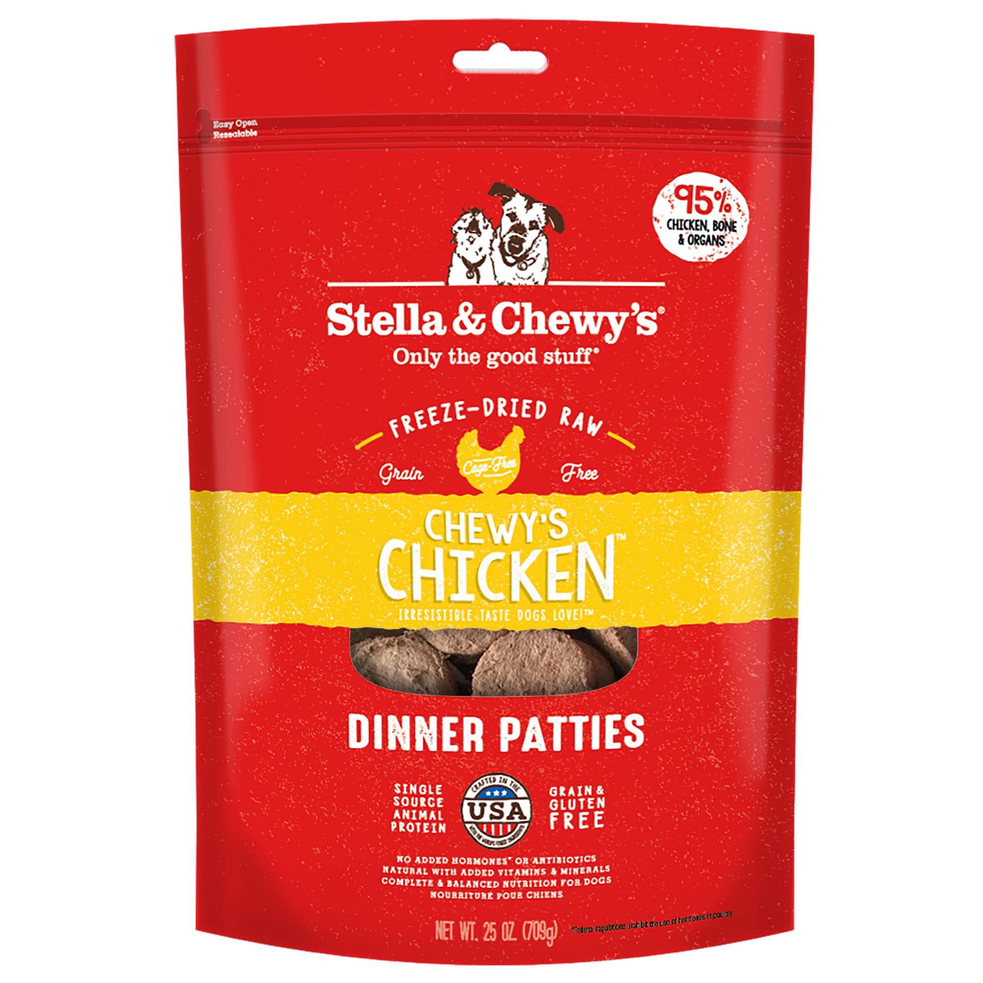 slide 1 of 1, Stella & Chewy's Ch Patties, 25 oz