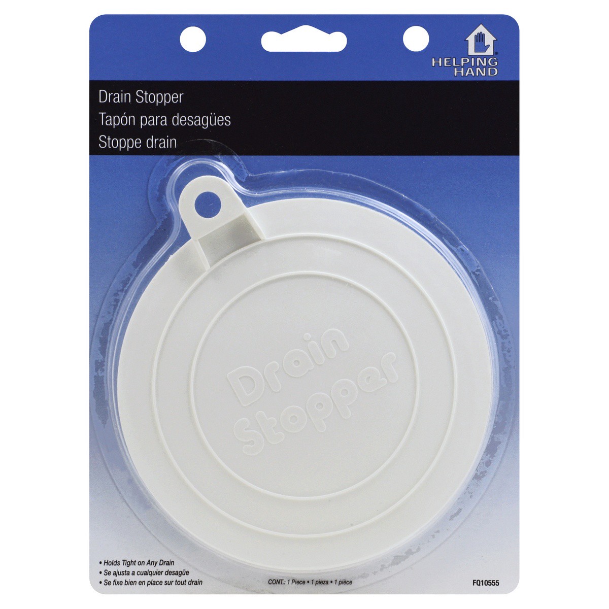 slide 1 of 7, NON BRAND Healping Hand Drain Stopper, 1 ct