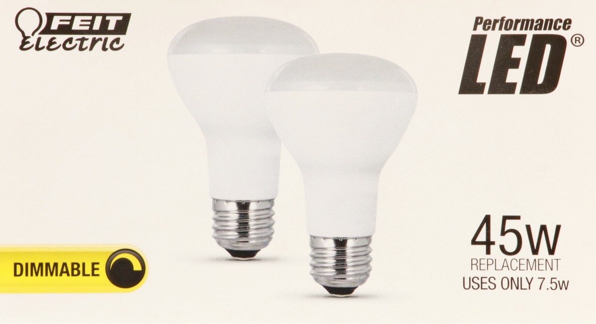 slide 7 of 11, Feit Electric Performance LED 2 Pack 7.5 Watts Soft White Light Bulbs 2 ea, 2 ct