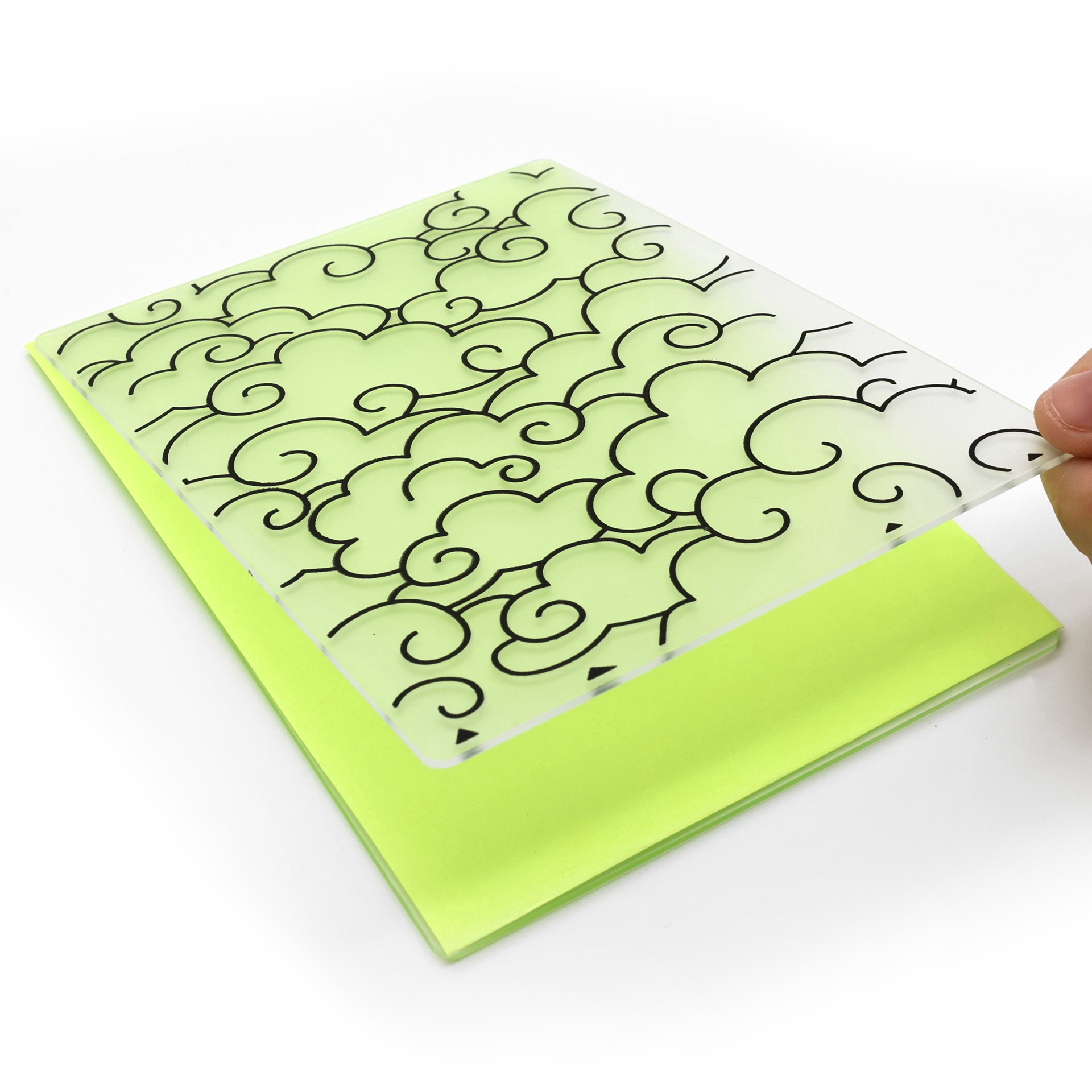 slide 4 of 5, Clouds Embossing Folders Set By Recollections, 4.25 in x 5.5 in