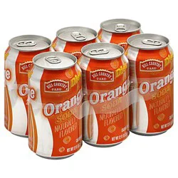 Hill Country Fare Diet Orange Soda Cans - 6 ct; 12 oz