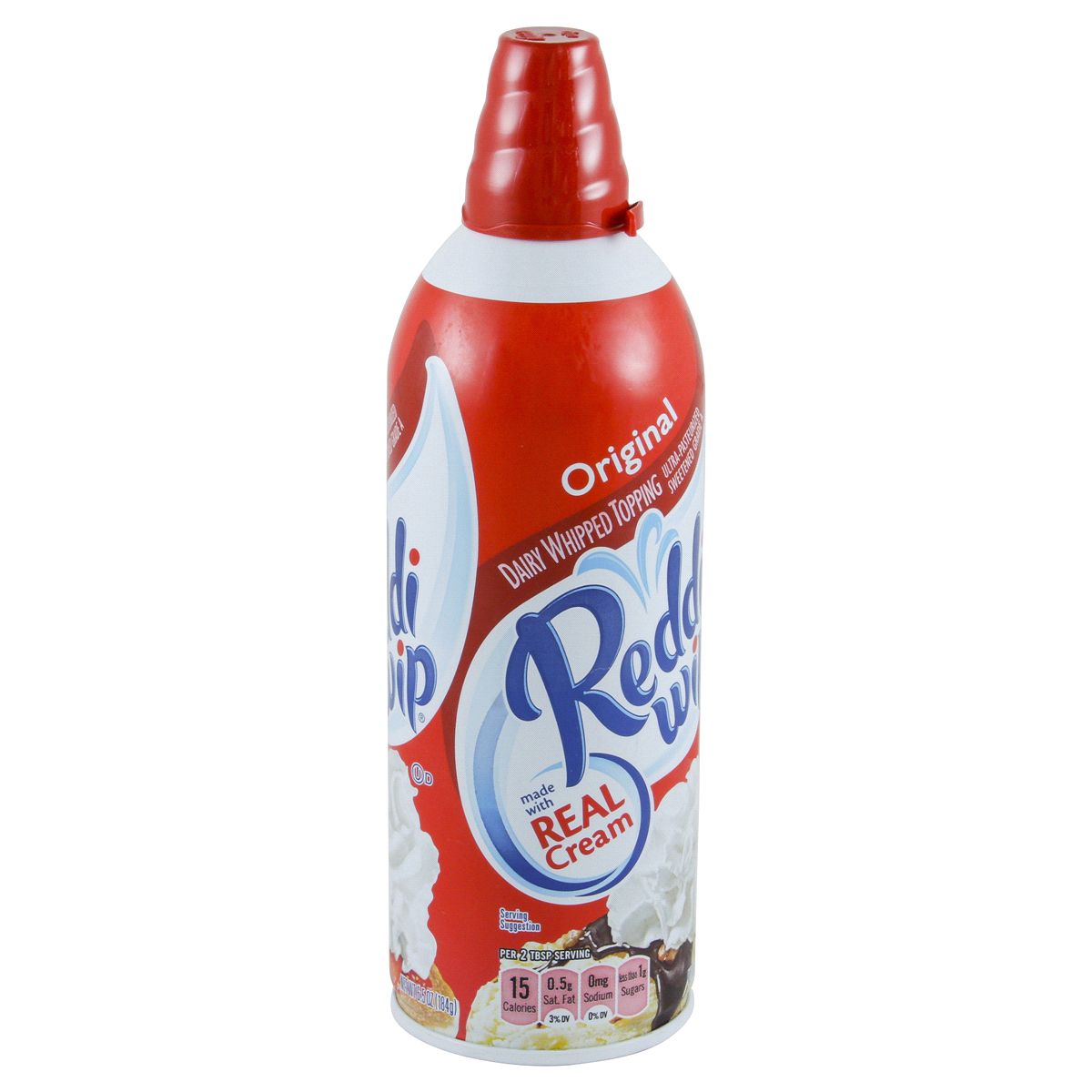 slide 21 of 32, Reddi-wip Original Whipped Topping Made with Real Cream, 6.5 oz. Spray Can, 6.5 oz