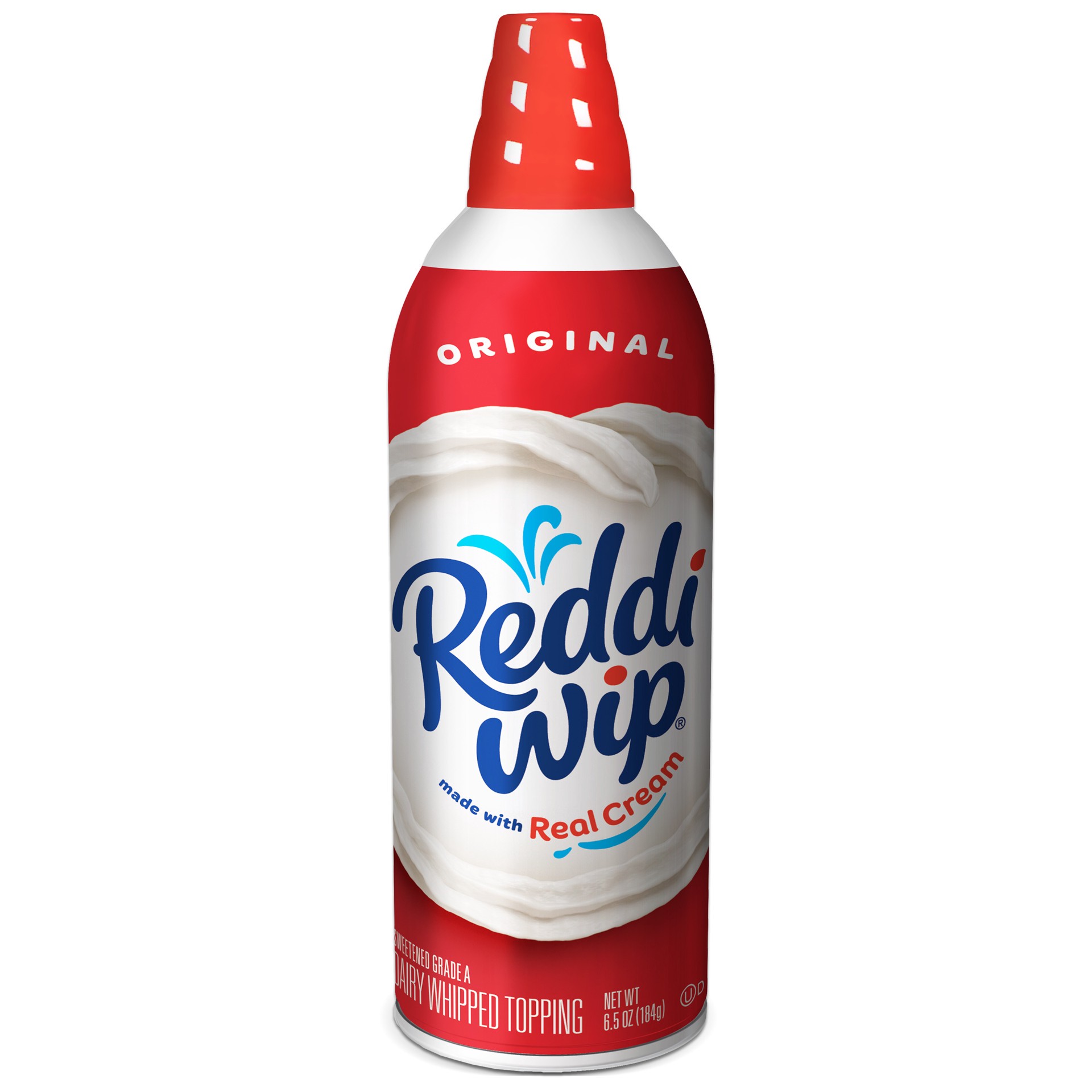 slide 1 of 32, Reddi-wip Original Whipped Topping Made with Real Cream, 6.5 oz. Spray Can, 6.5 oz