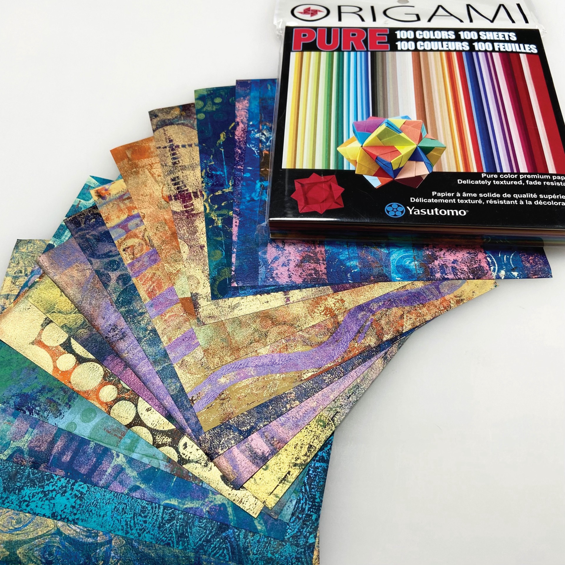 slide 5 of 9, Yasutomo Pure Color 5.875" X 5.875" Origami Paper, 100 Sheets, 5.875 in x 5.875 in