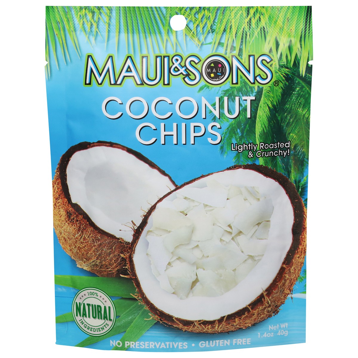 slide 1 of 6, Maui & Sons Coconut Chips Coconut Chips 1.4 oz, 1.4 oz