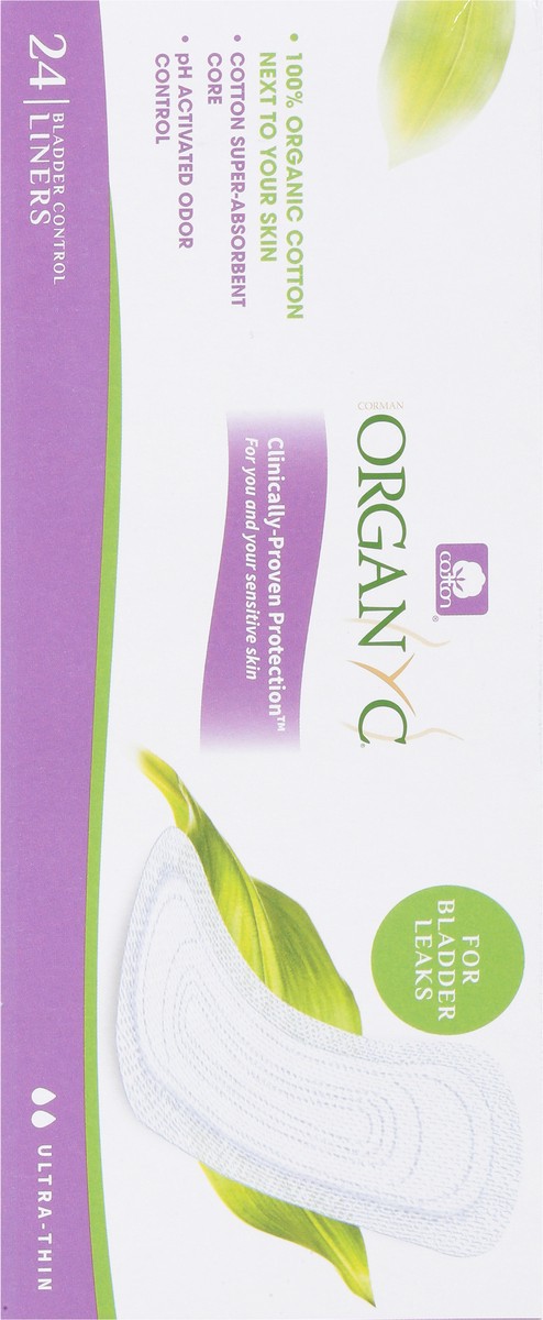 slide 5 of 9, Organyc Ultra-Thin Liners 24 ea, 24 ct