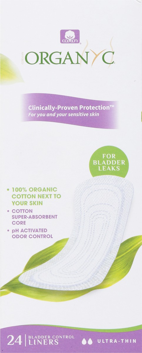 slide 6 of 9, Organyc Ultra-Thin Liners 24 ea, 24 ct