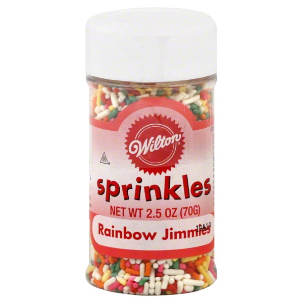 slide 1 of 1, Wilton Sprinkles Rainbow Jimmies, 2.5 oz