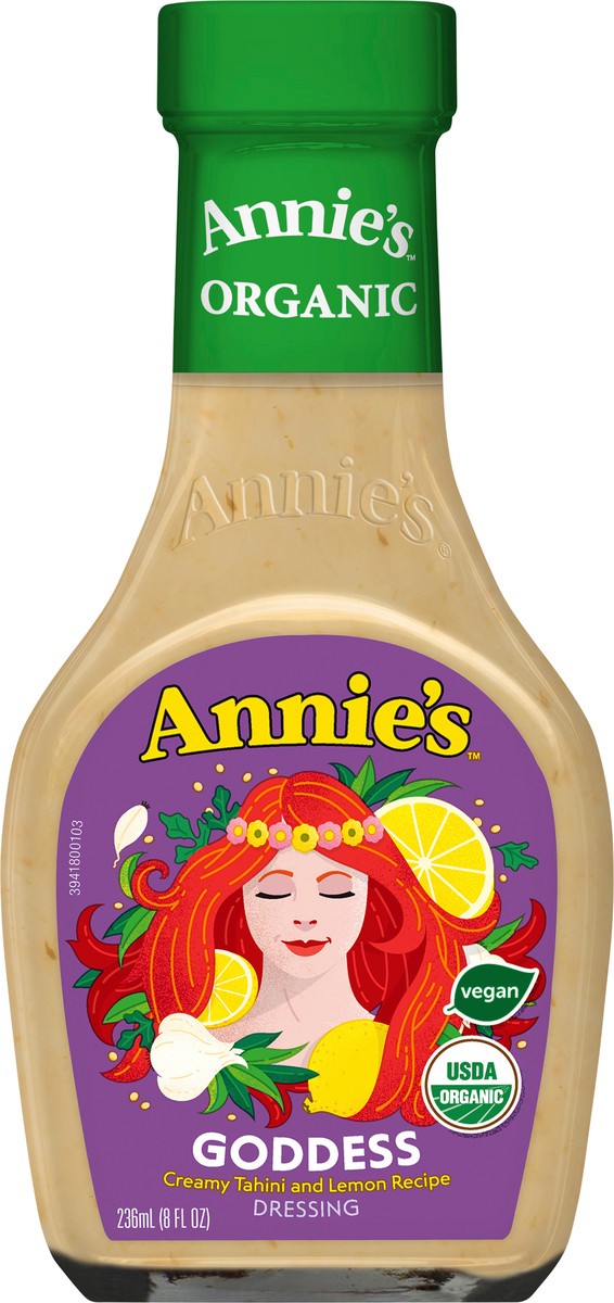 slide 7 of 9, Annie's Organic Goddess Salad Dressing, Vegan, Non-GMO, 8 fl oz, 8 fl oz