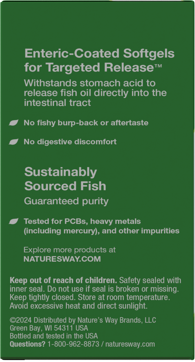 slide 4 of 5, Nature's Way Fisol Fish Oil, 180 ct