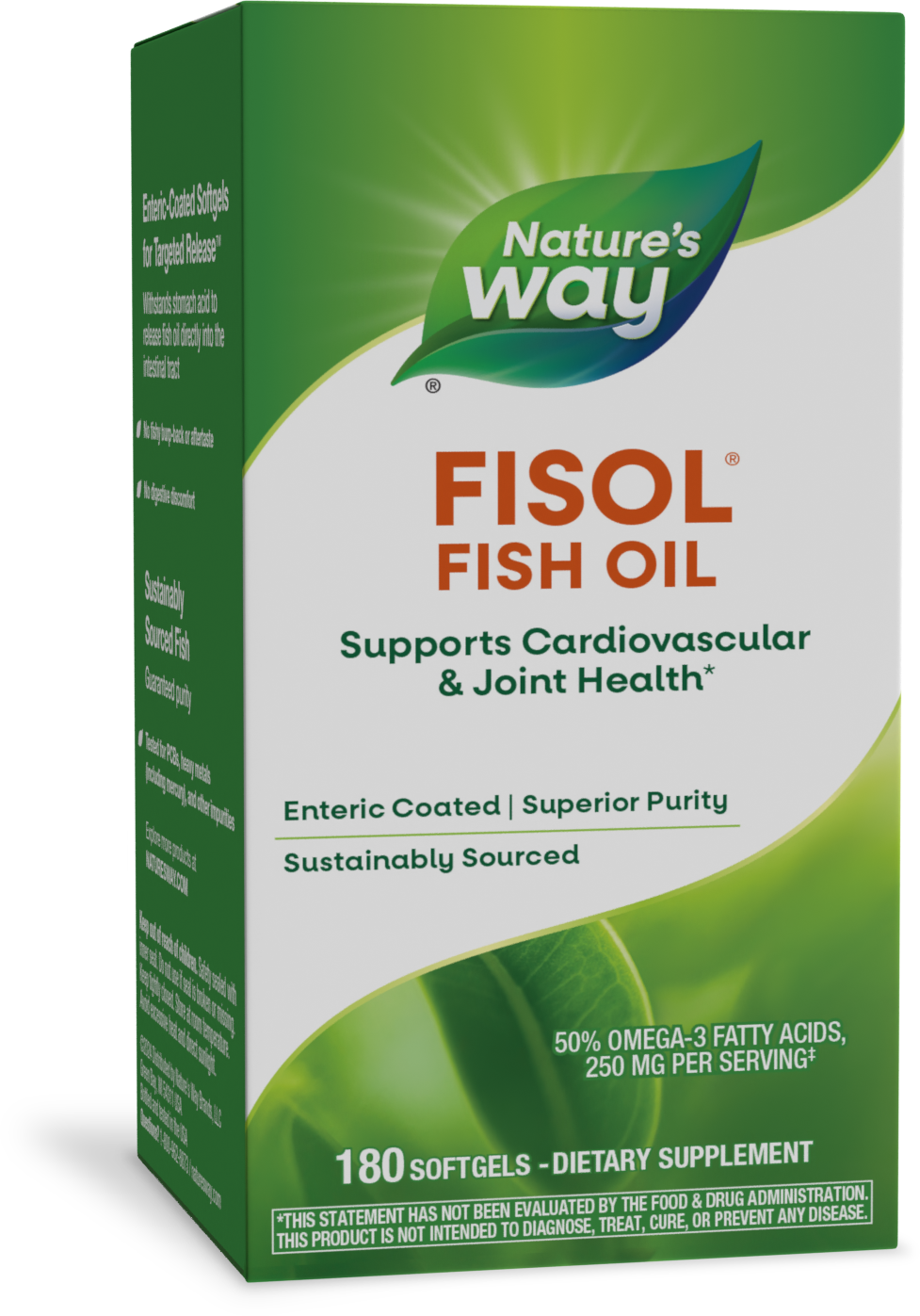 slide 1 of 5, Nature's Way Fisol Fish Oil, 180 ct