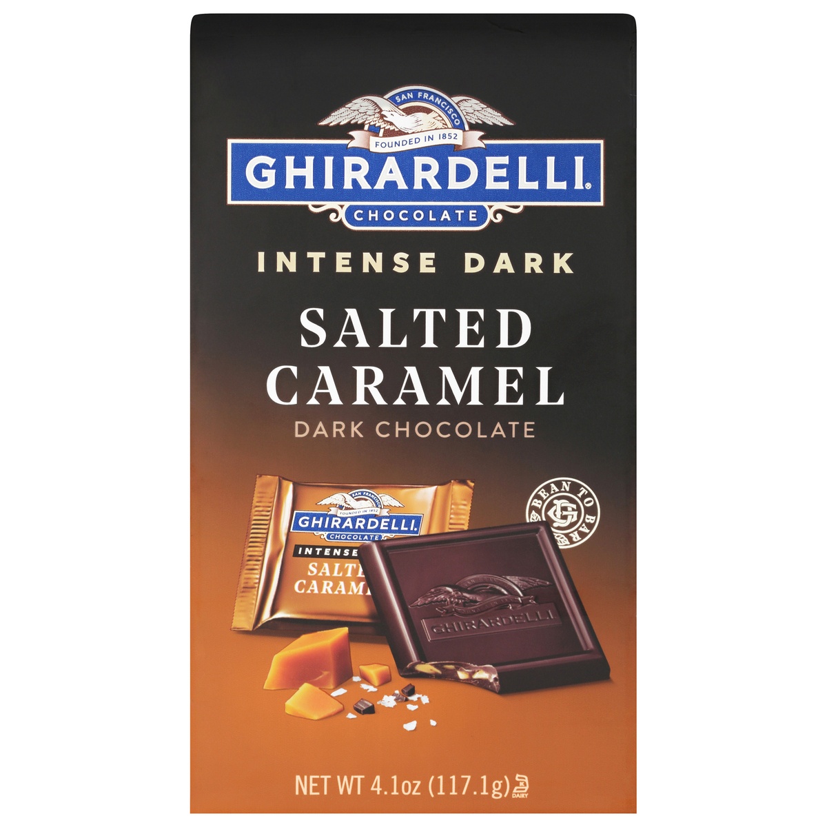 slide 1 of 6, Ghirardelli Salted Caramel Cascade, 4.1 oz