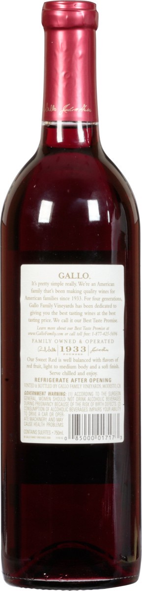 slide 7 of 9, Gallo Family Vineyards Red Wine, 750 ml