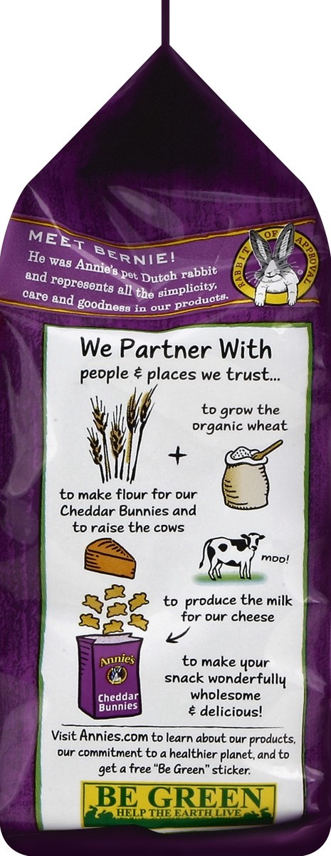 slide 3 of 4, Annie's Organic Homegrown Cheddar Bunnies Baked Snack Crackers, 6 oz