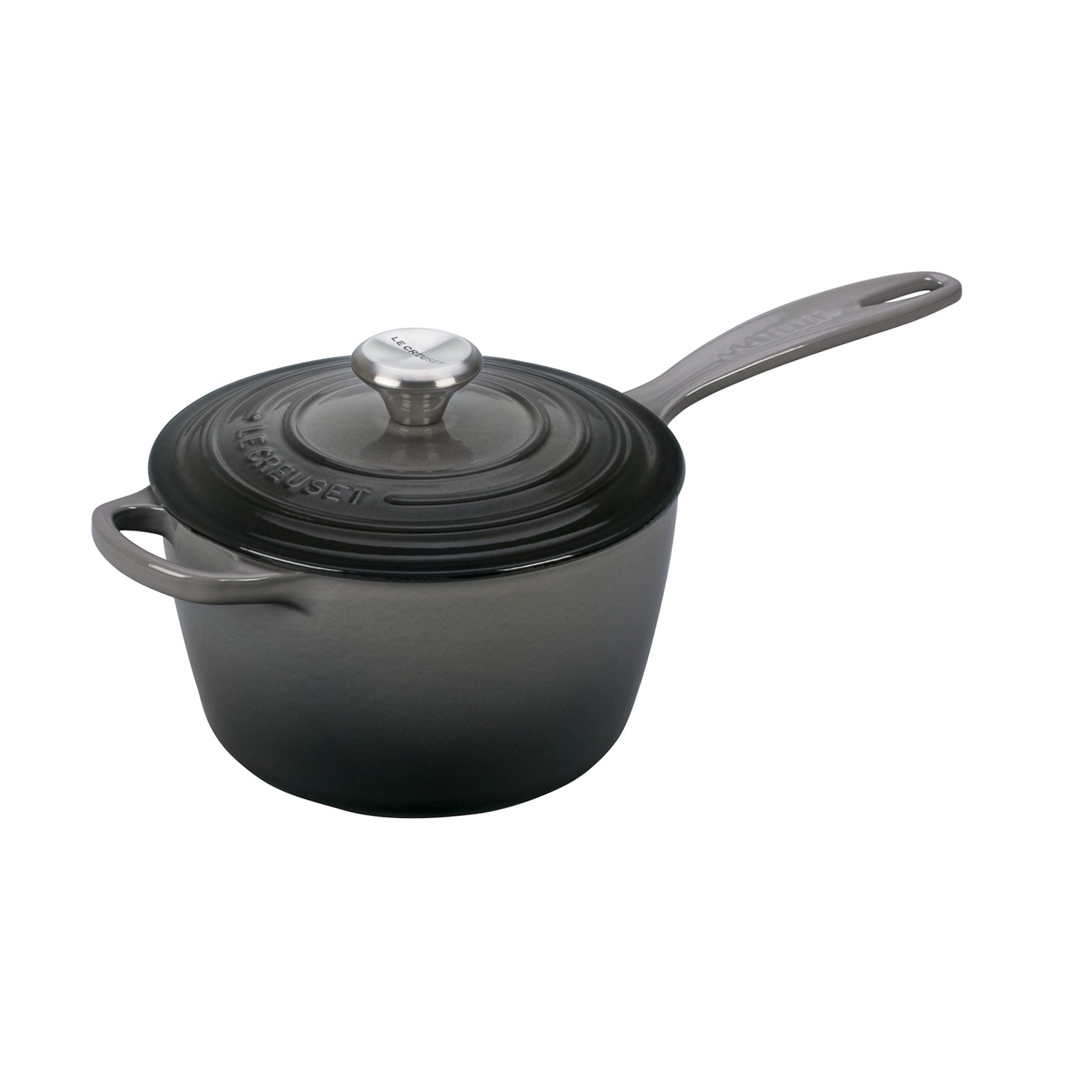 slide 1 of 1, Le Creuset Signature Covered Saucepan - Flame, 2.25 qt