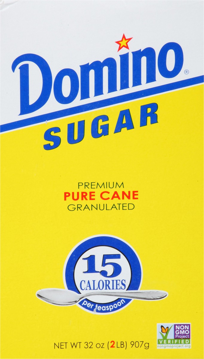 slide 1 of 9, Domino Premium Sugar Cane Granulated Sugar 32 oz. Box, 2 lb