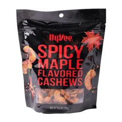 Hy-Vee Spicy Maple Flavored Cashews 9.5 oz
