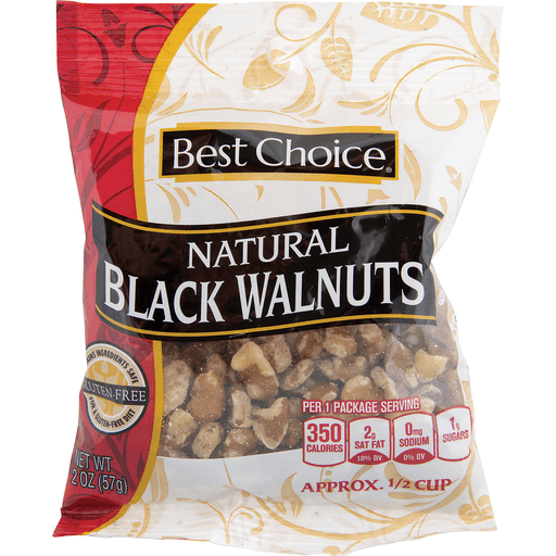 slide 1 of 1, Best Choice Natural Black Walnuts, 2 oz