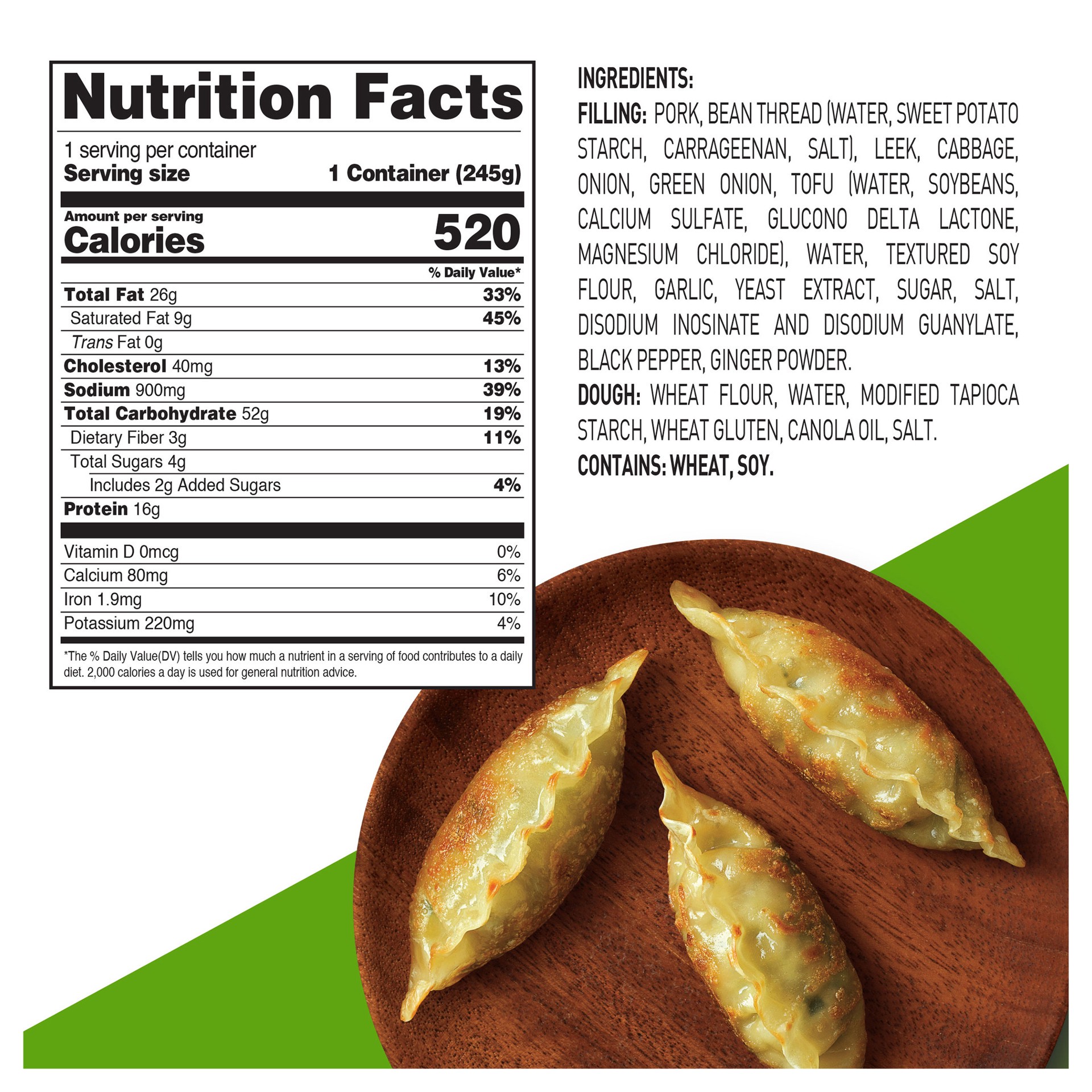 slide 2 of 3, Mandu Pork & Vegetable Dumplings Extra Large 8.6 oz, 8.6 oz