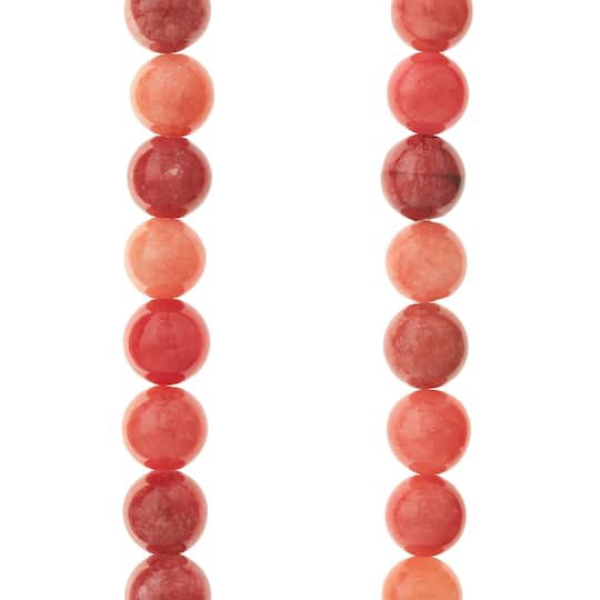 slide 1 of 3, Ruby Mix Quartzite Round Beads, 8mm By Bead Landing, 8mm