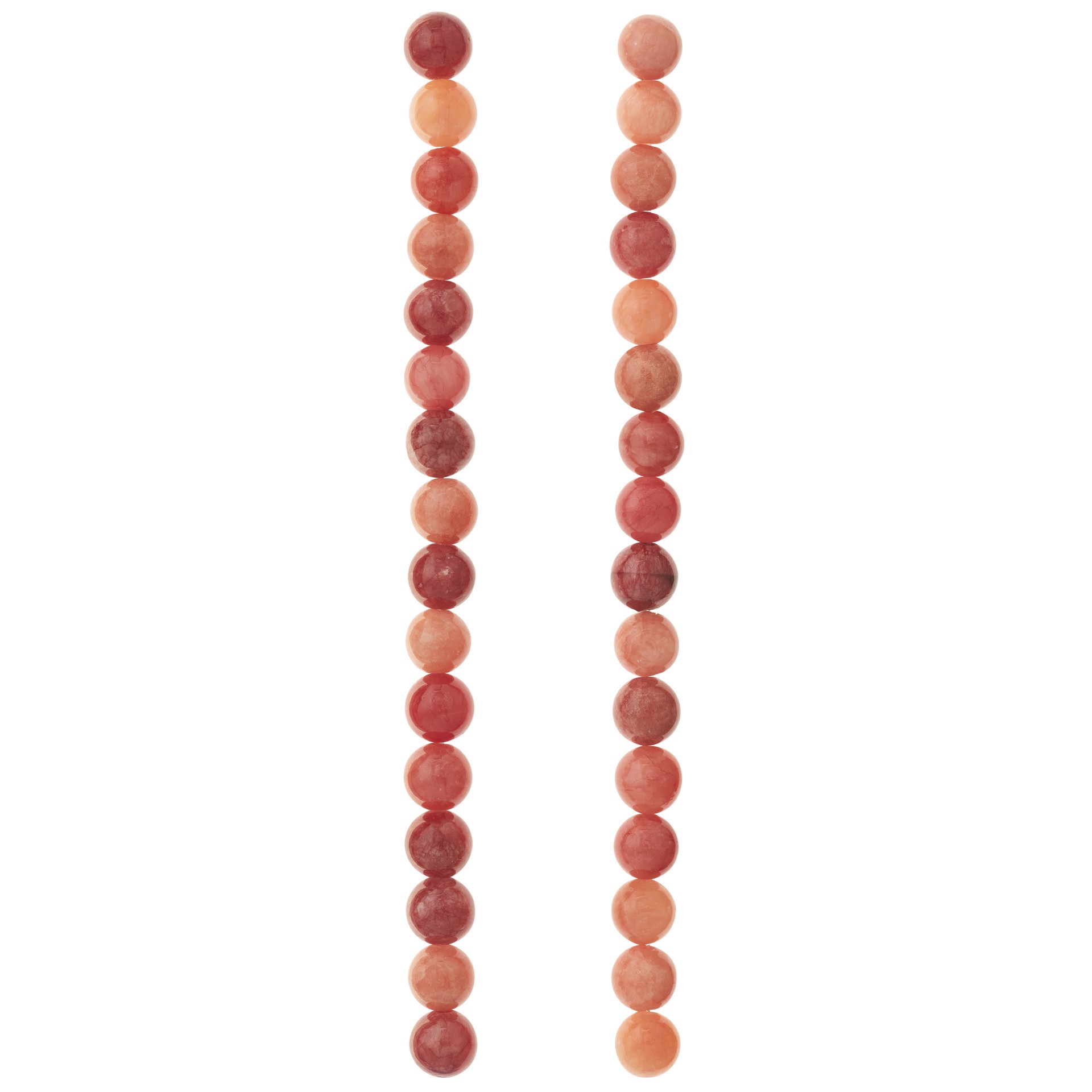 slide 2 of 3, Ruby Mix Quartzite Round Beads, 8mm By Bead Landing, 8mm