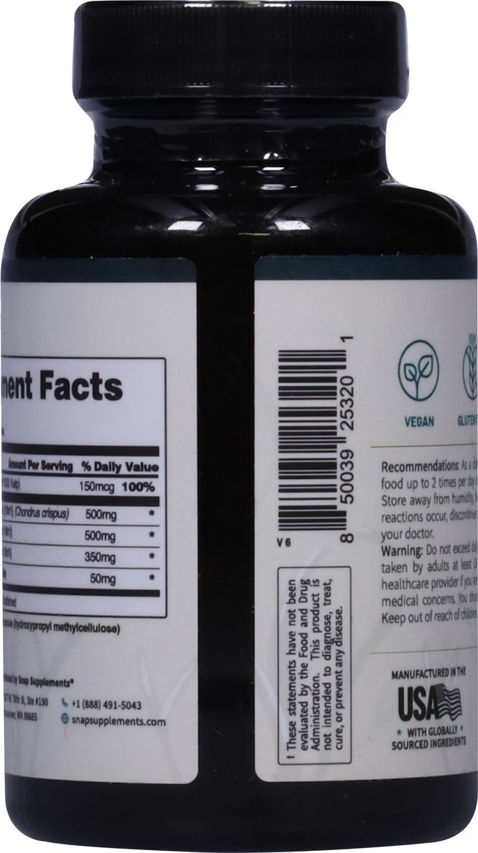 slide 5 of 13, Snap Irish Sea Moss 60 Capsules, 60 ct