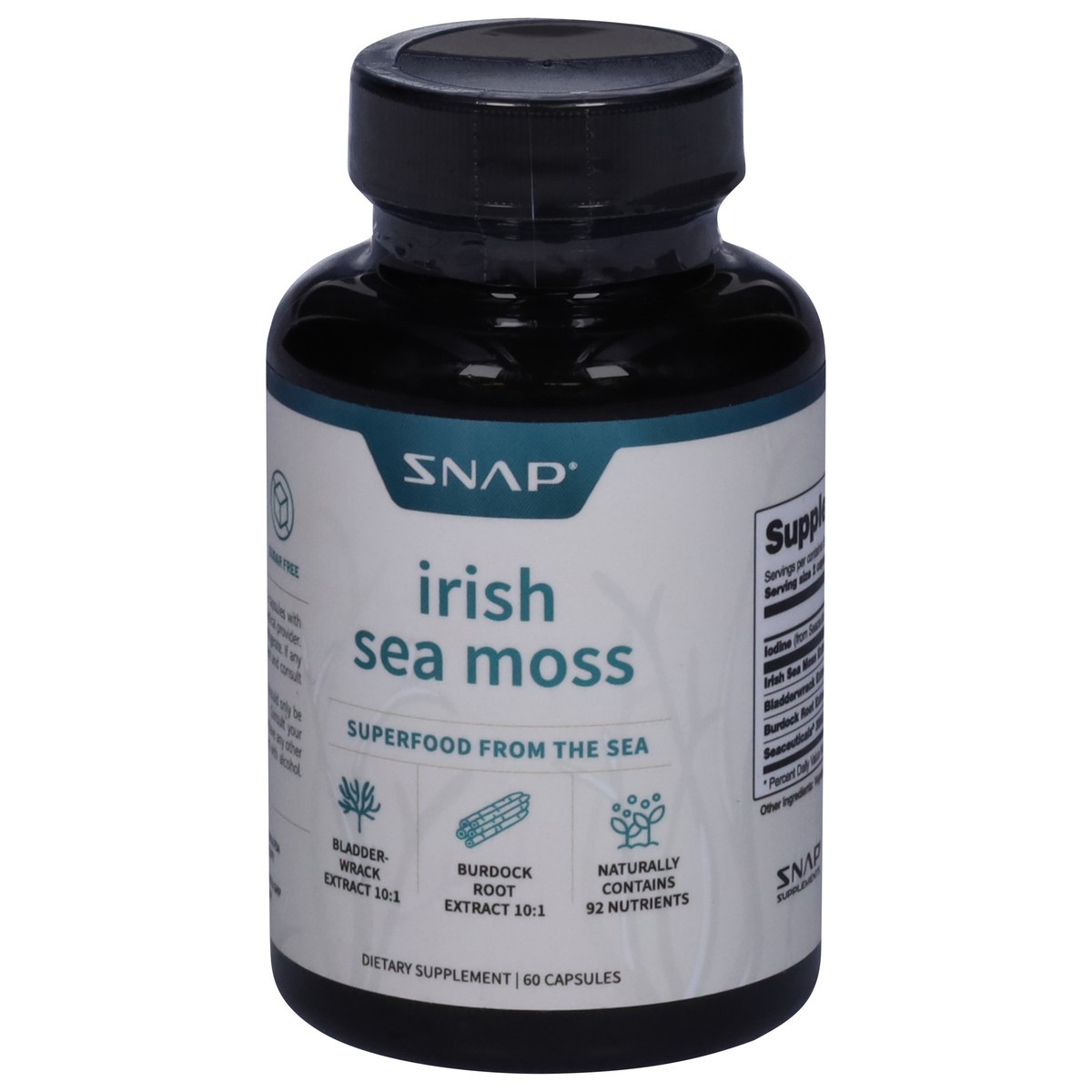slide 2 of 13, Snap Irish Sea Moss 60 Capsules, 60 ct