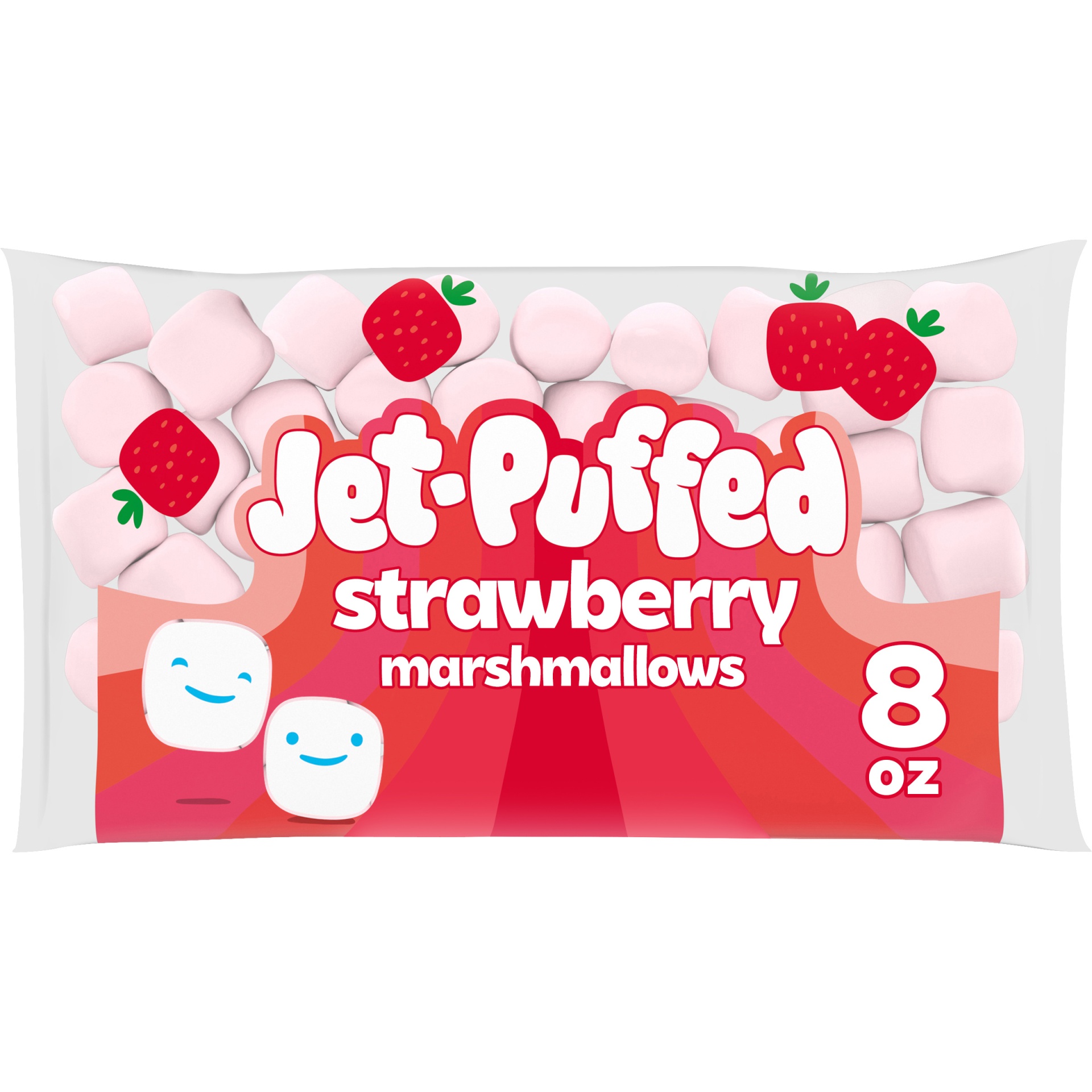 slide 1 of 5, Jet-Puffed Strawberry Marshmallows, 8 oz. Bag, 8 oz