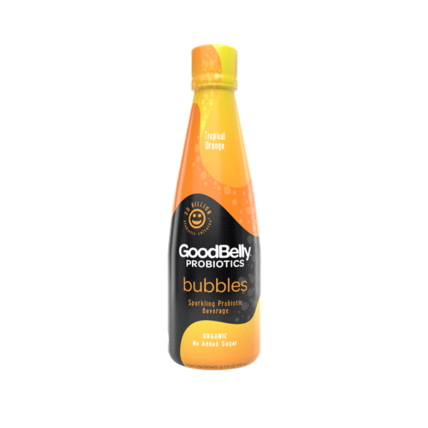 slide 1 of 1, GoodBelly Tropical Orange Sparkling Probiotic Beverage, 12.7 oz