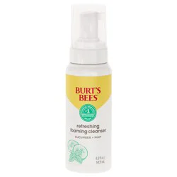 Burt''s Bees Refreshing Foaming Face Cleanser with Cucumber and Mint, 4.8 Fluid Ounces