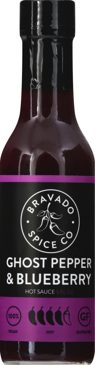 slide 1 of 9, Bravado Spice Co Bravado Ghost Pepper & Blueberry Hot Sauce, 5 fl oz