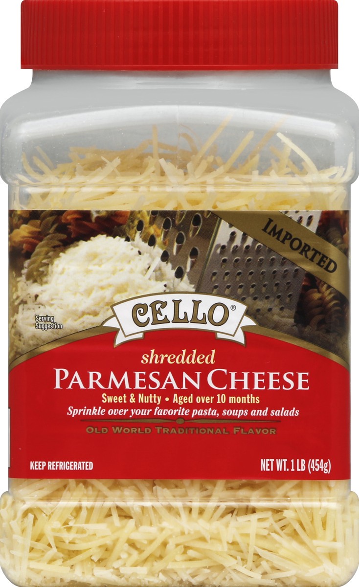 slide 2 of 4, Cello Shredded Cheese 1 lb, 1 lb