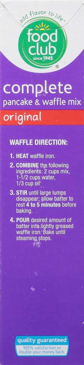 slide 7 of 11, Food Club Original Complete Pancake & Waffle Mix, 32 oz