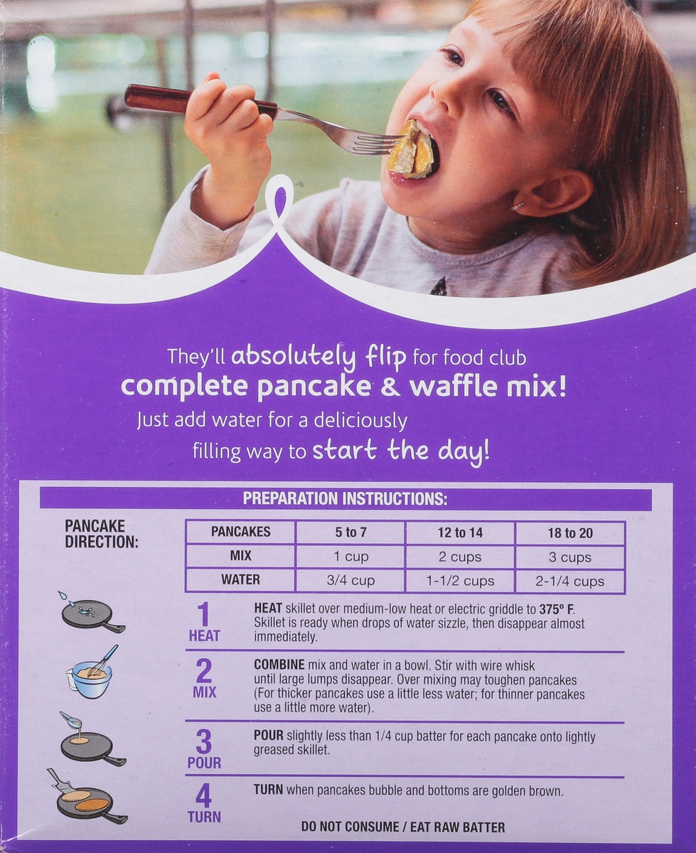 slide 10 of 11, Food Club Original Complete Pancake & Waffle Mix, 32 oz
