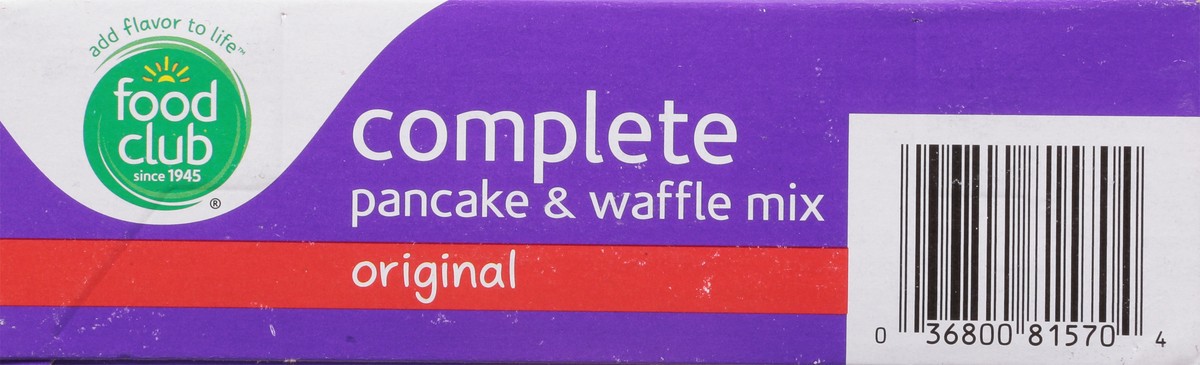 slide 9 of 13, Food Club Complete Original Pancake & Waffle Mix 32 oz, 32 oz