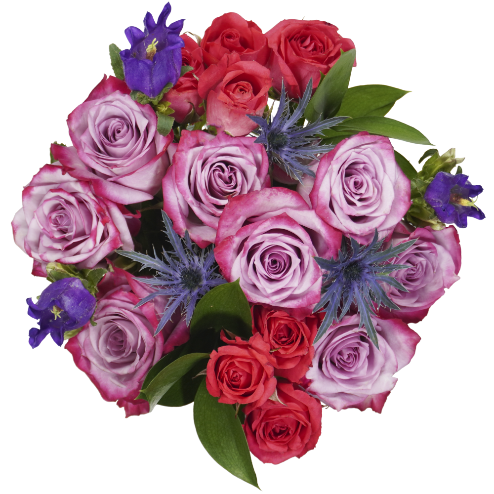 slide 1 of 2, Bloom Haus™ Classic Rose Bouquet - Lavender, 15 ct