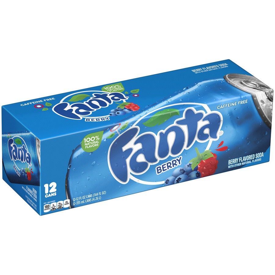 slide 4 of 8, Fanta Berry Soda Fridge Pack Cans, 12 fl oz, 12 Pack, 12 ct