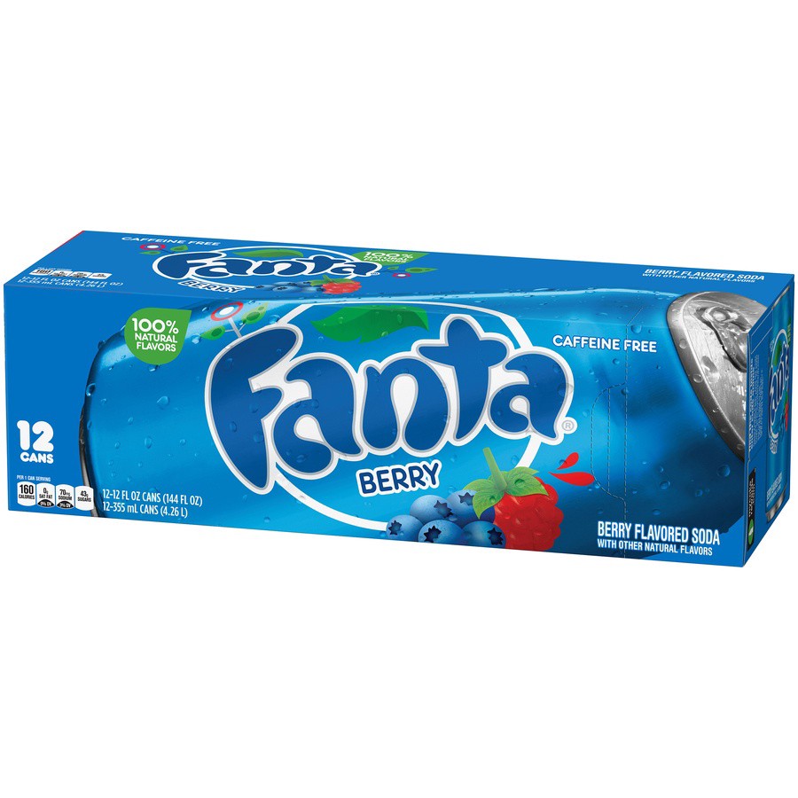 slide 2 of 8, Fanta Berry Soda Fridge Pack Cans, 12 fl oz, 12 Pack, 12 ct