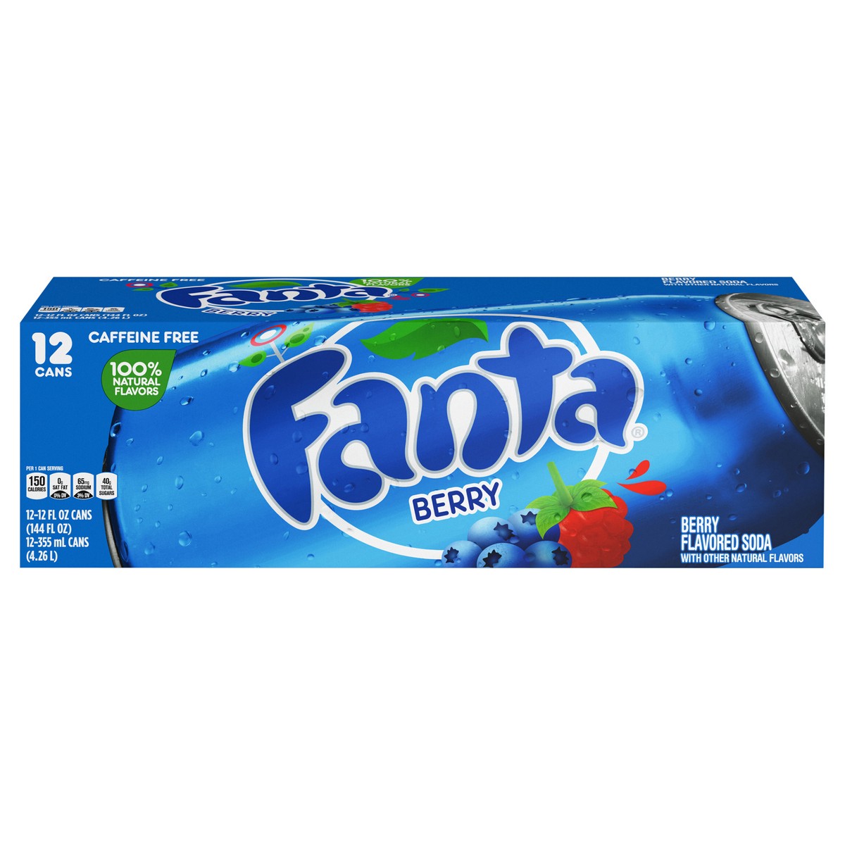 slide 1 of 8, Fanta Berry Soda Fridge Pack Cans- 12 ct, 12 ct